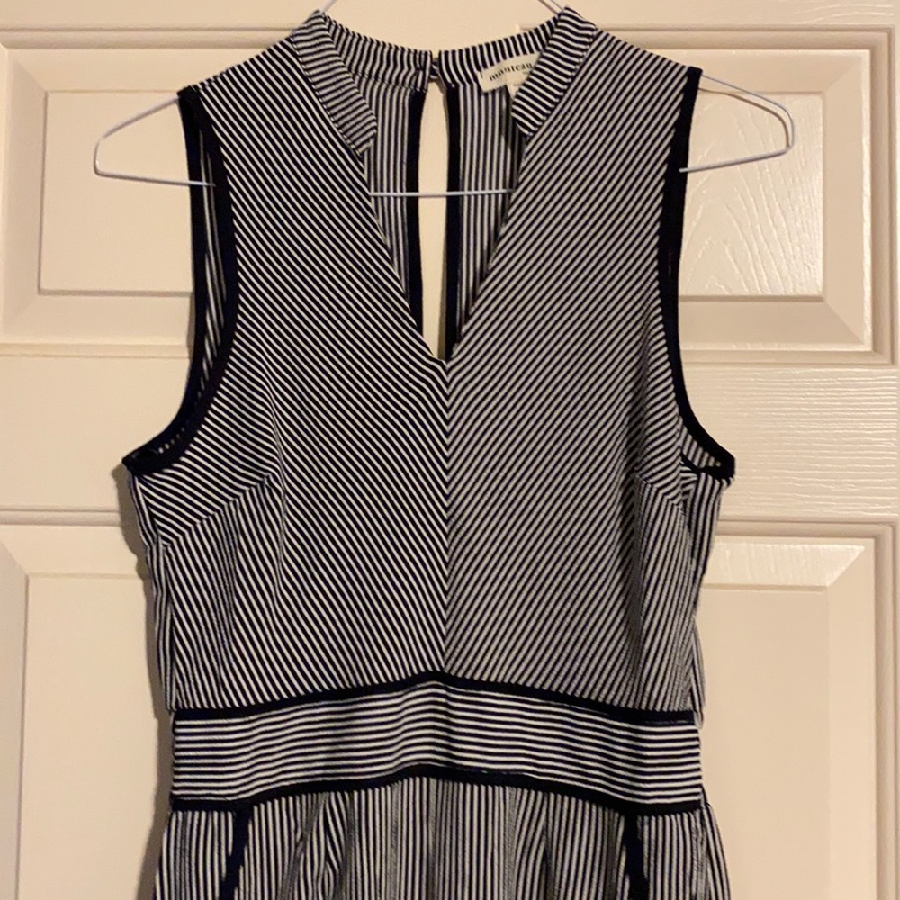 Wide leg pant striped jumpsuit WITH pockets!